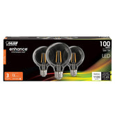 BULB LT LED FL CLR SW 27K 100W